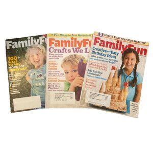 Lot Of 3 Family Fun Summer Issues Kids Crafts Camp Vacation Gifts Recipes Create